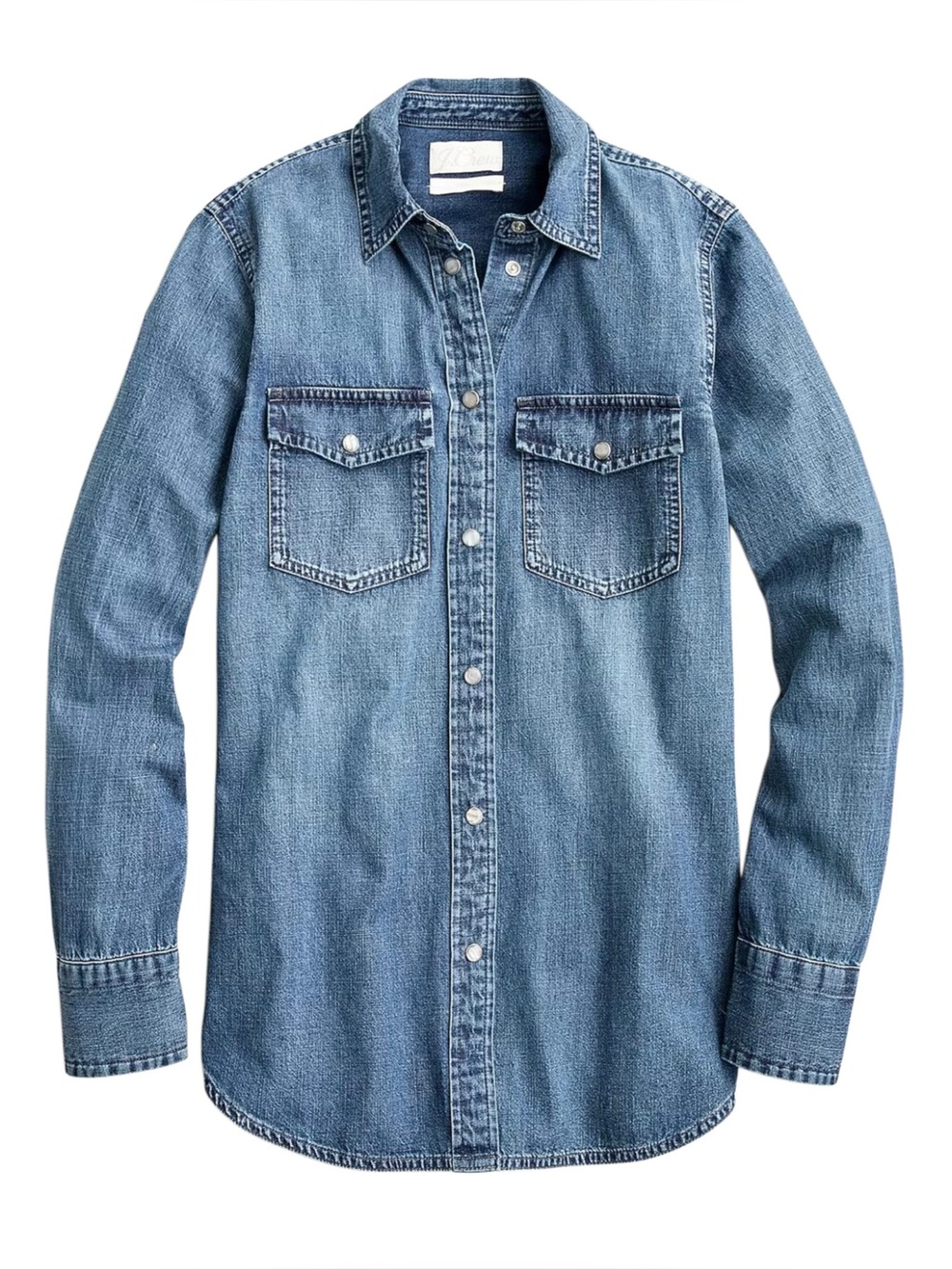 J. Crew 100% Cotton Slim-fit Chambray Shirt